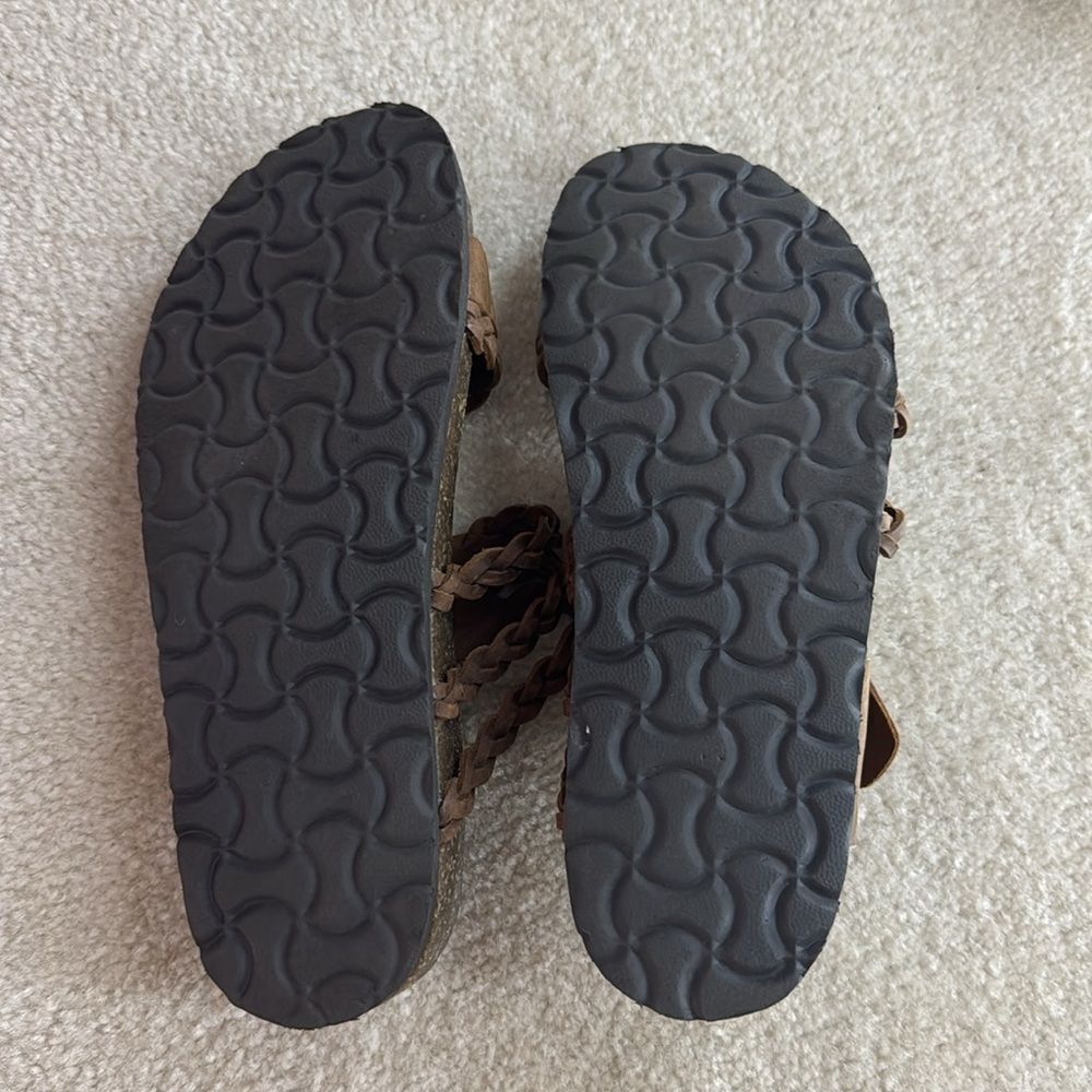 Women’s White Mountain Footbeds Braided Thong Sandals Sz 8 - Picture 3 of 3
